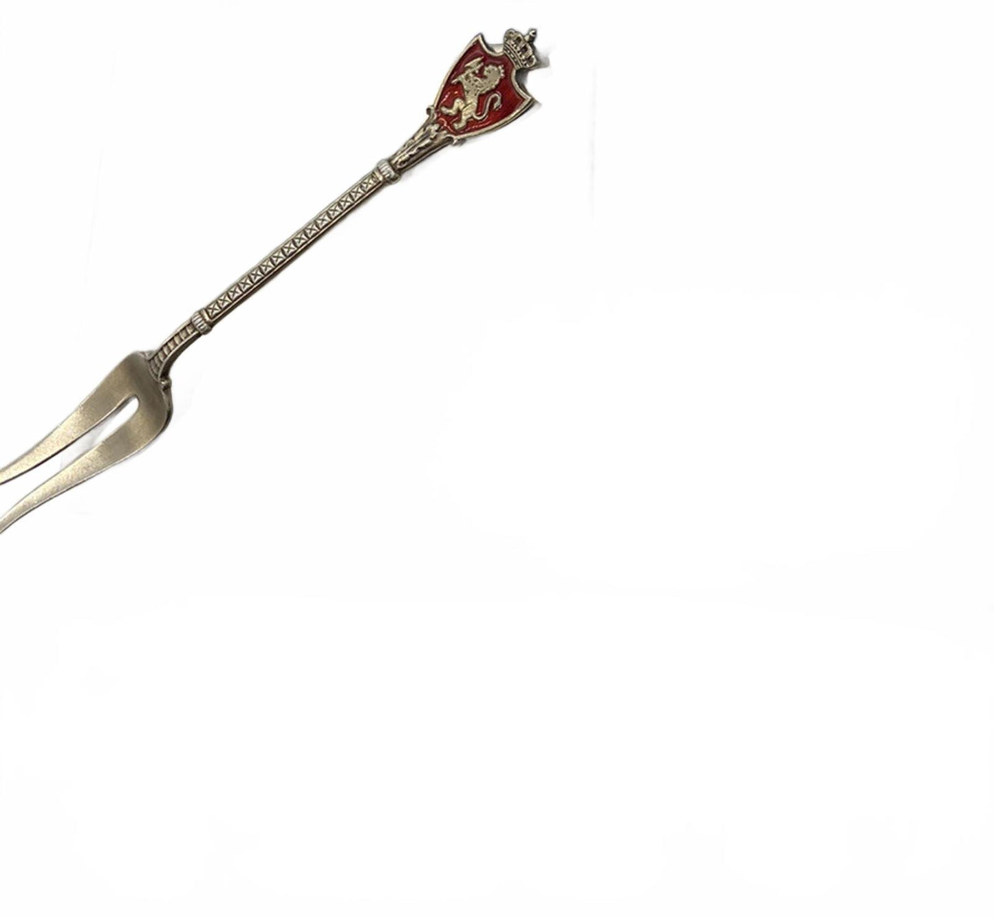 Marius Hammer 930 Silver Coat of Arms NORWAY Crest Lion FORK