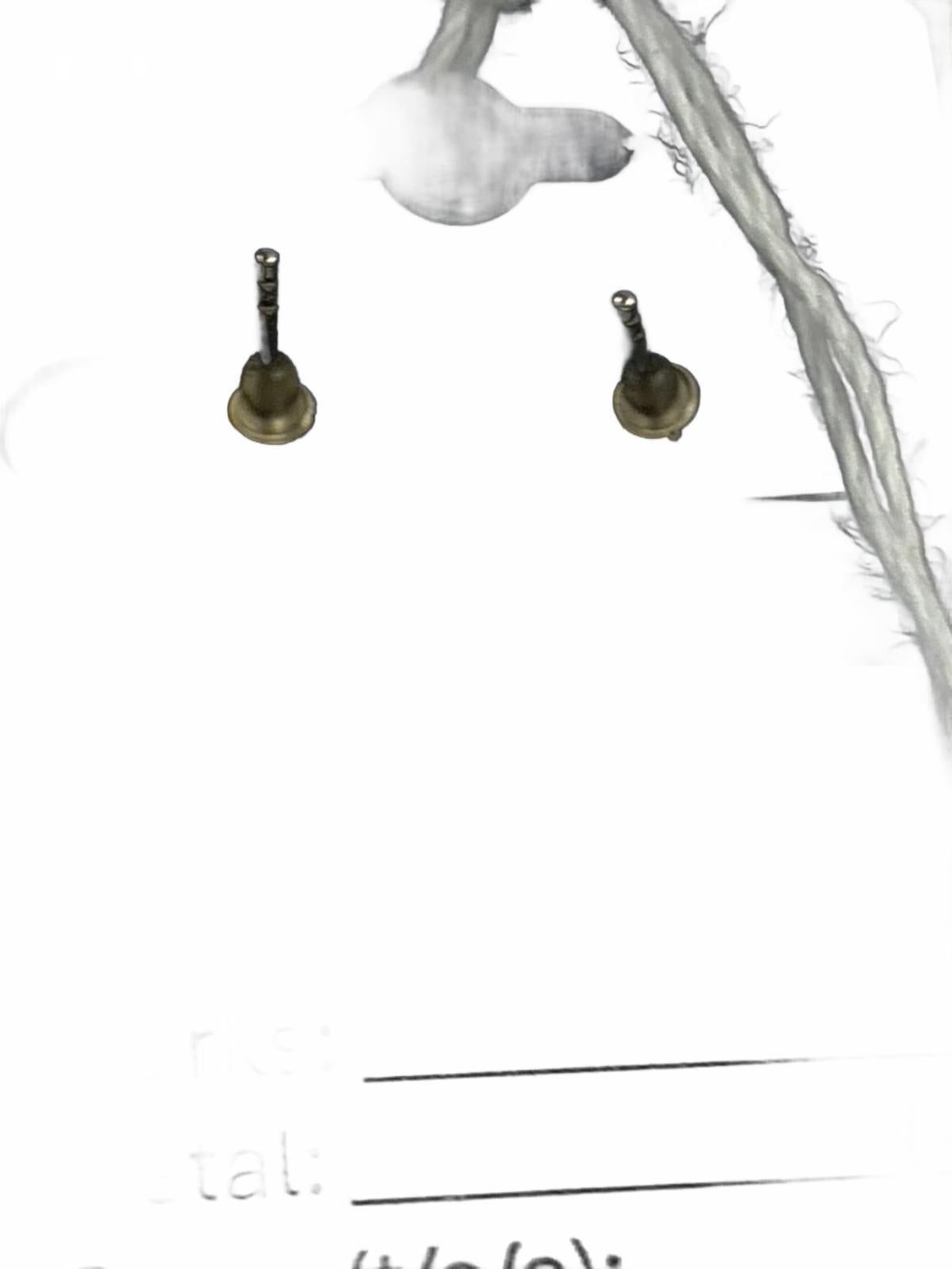 Unmarked Sterling Silver Geometric/Abstract Articulated Chain Post Earrings