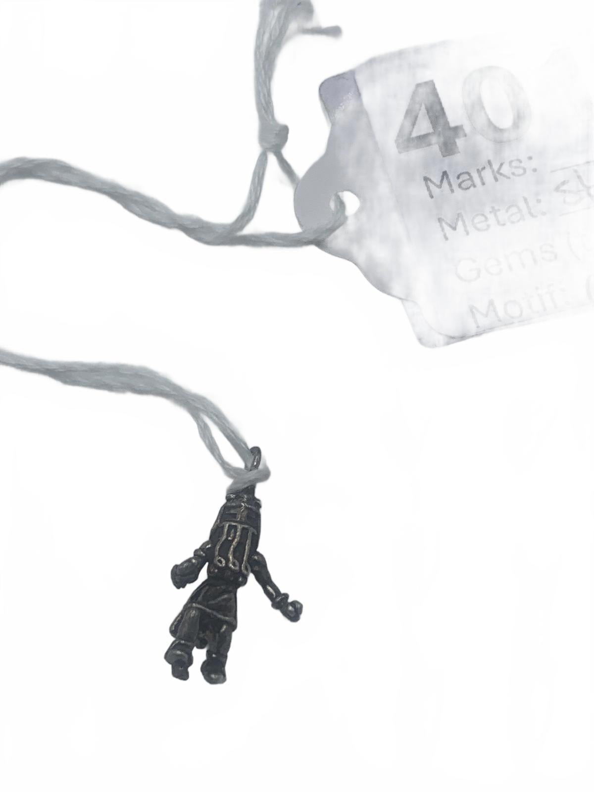 925 Sterling Silver 2.5g Native Kachina Native American Figure 0.75" Fine Charm