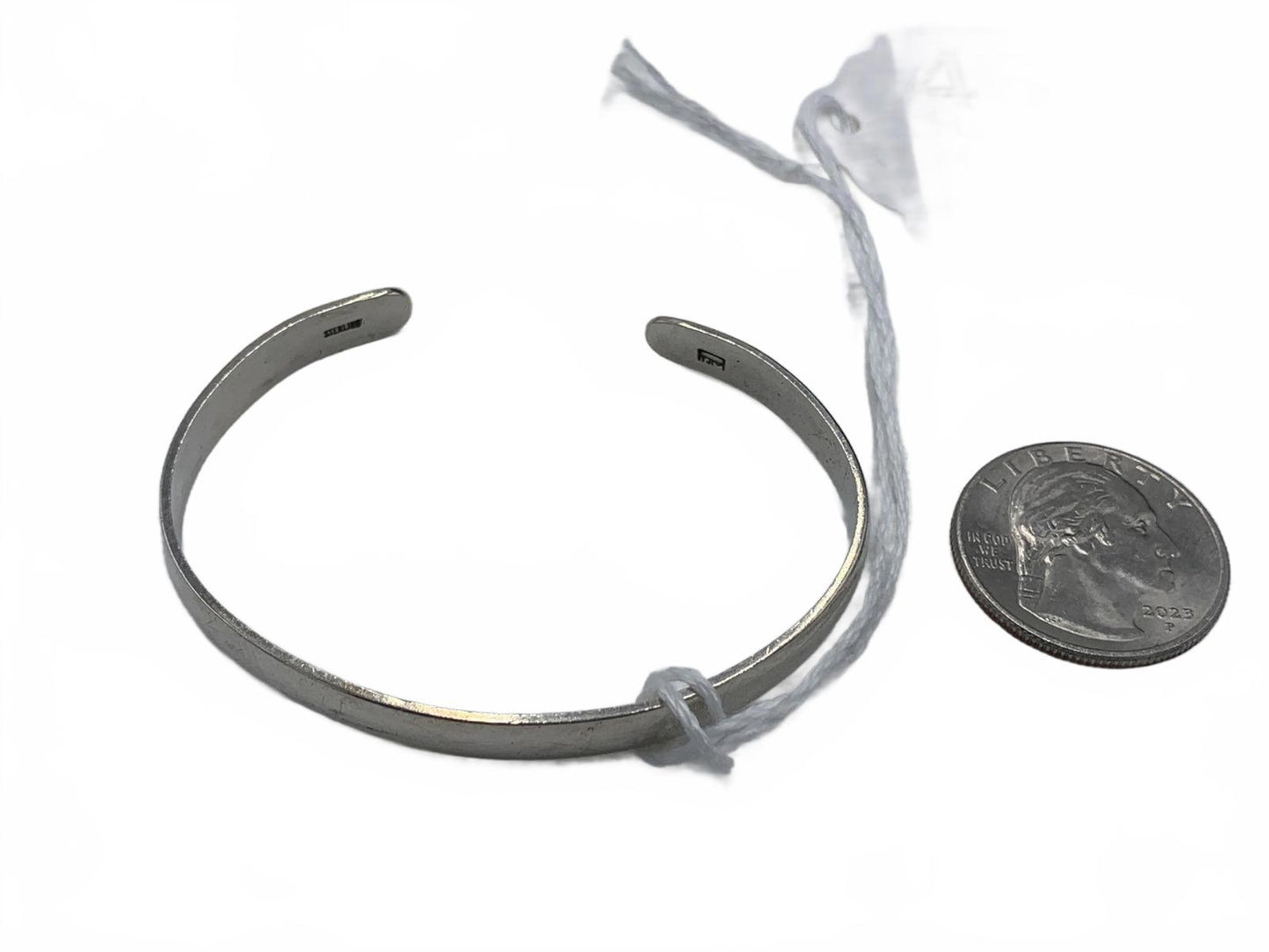 925 RJM Sterling Silver Simple Cuff Bracelet