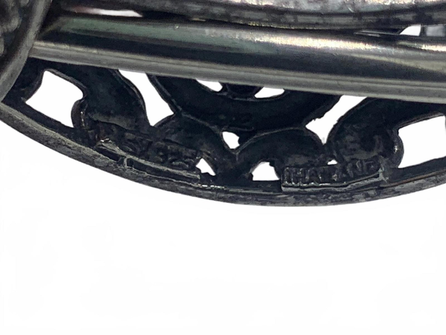 Sterling Silver Filigree & Turquoise Bezel-Set Cabuchon Necklace Enhancer