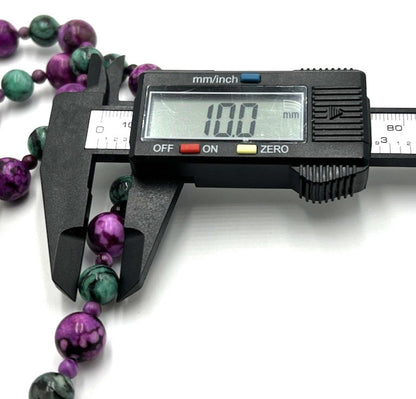 DTR Mine Finds By Jay King Green Pink Epidote Sterling Silver Necklace 35"