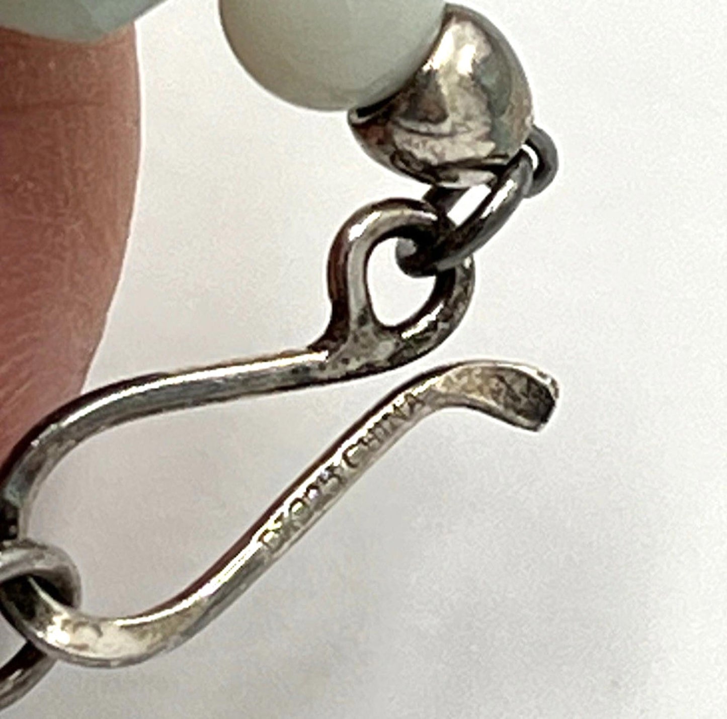 DTRJay King Mine Finds Larimar Cube Beaded Necklace Rare OOAK