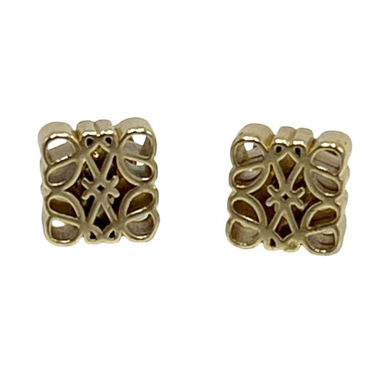 Loewe Goldtone Signature 4-L Design Prism 0.5" Stud Earrings