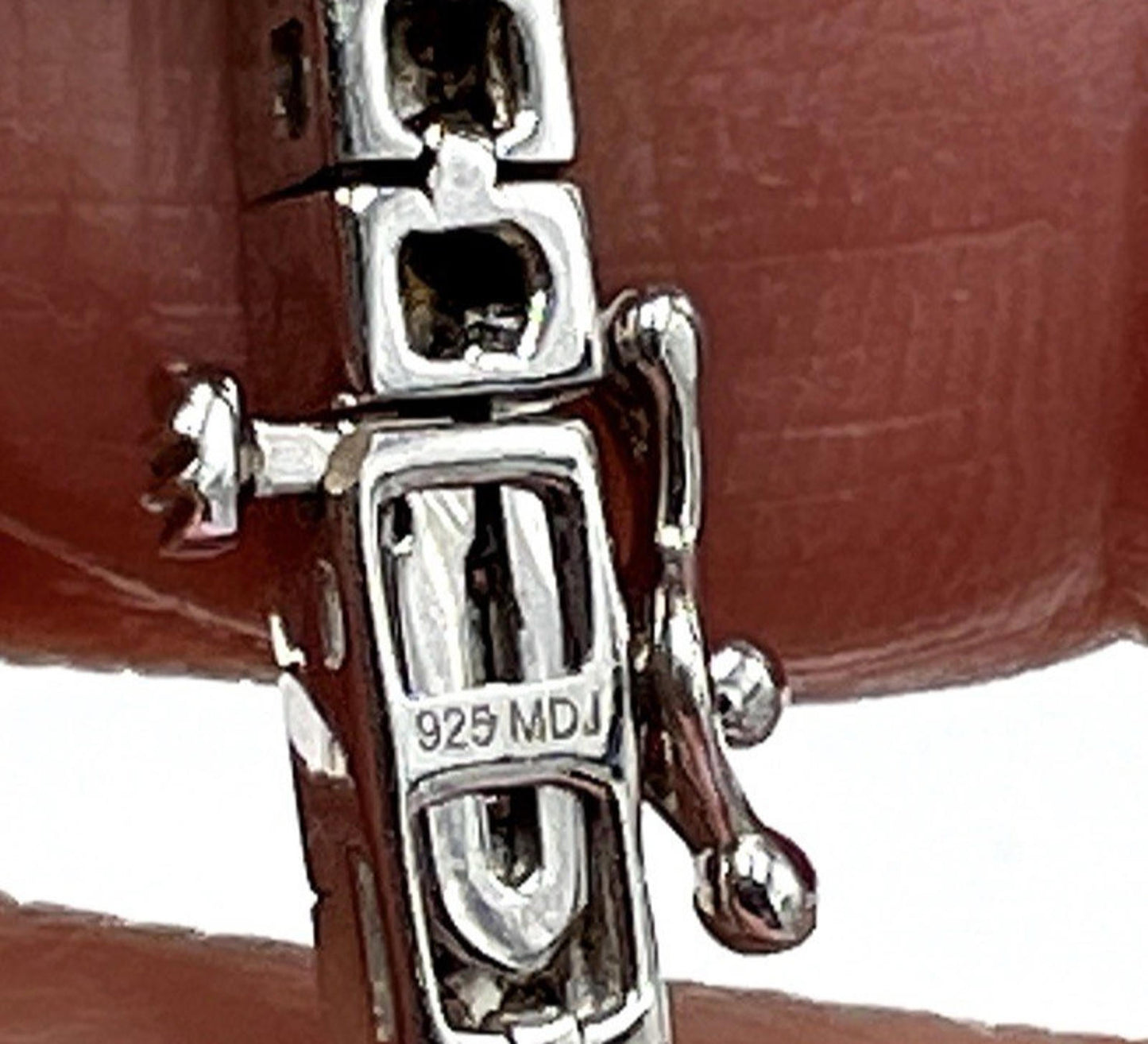 MDJ Michael Drechsler Sterling Silver Rhodium Plated Diamond Tennis Bracelet