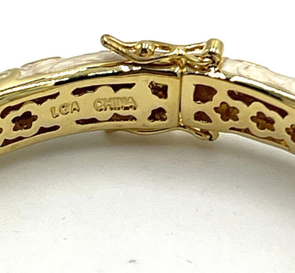 NWOT Lauren G Adams Bangle Bracelet Ring Lot  Cream Blue Enamel Moroccan Style