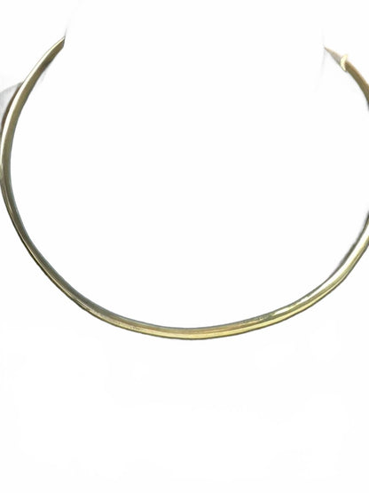 Sterling Silver Omega Flat Choker Necklace Marked "M"