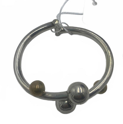 Taxco 925 Mexico Sterling Silver 27g Abstract 6.75" Hinged Clamp Bracelet