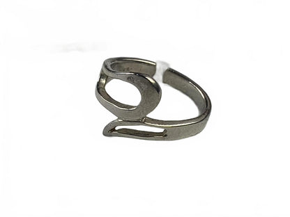 MD Marsala 925 Sterling Silver Freeform/Abstract Swirl Ring