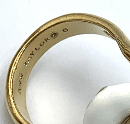 Ann Taylor Stretch Enamel Flower Bracelet Earrings Ring Set