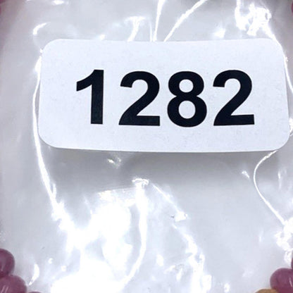 Vintage Carolyn Pollack Sterling Silver Tourmaline Pink Faceted Beaded Necklace