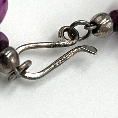 DTR Mine Finds By Jay King Green Pink Epidote Sterling Silver Necklace 35"