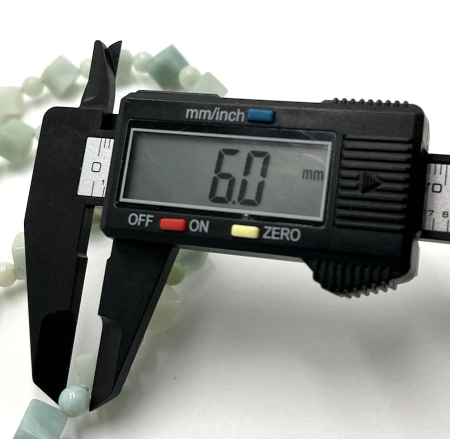 DTRJay King Mine Finds Larimar Cube Beaded Necklace Rare OOAK