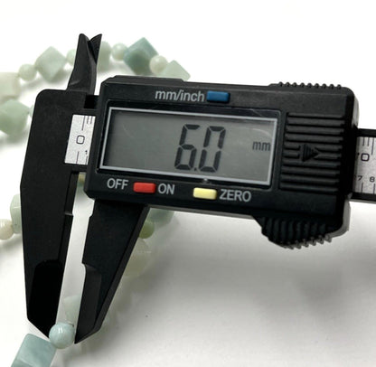 DTRJay King Mine Finds Larimar Cube Beaded Necklace Rare OOAK