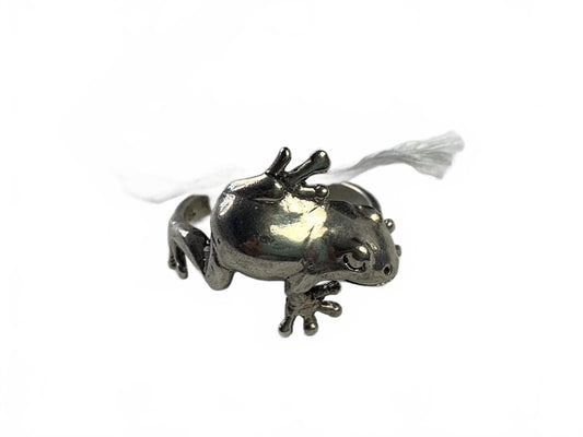 SL 925 Sterling Silver Climbing Frog Ring