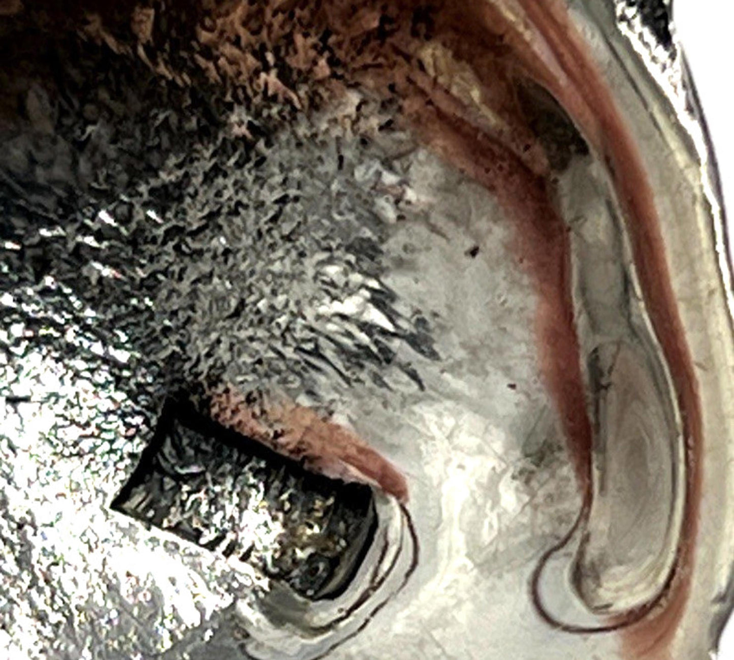 VINTAGE MEXICO Sterling Silver Figural Textured Koi Fish Large Brooch/Pin