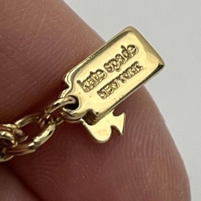 NWOT Kate Spade Graduated Punchy Petals Necklace Marble Carera Hematite Retired