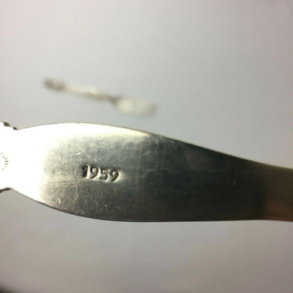 Vintage 59gr Sterling Silver 925 Spoon & Fork Pendulum Clock 1959 OOAK 6" Mexico