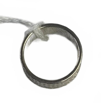 Milor Italy 925 Sterling Silver Textured/Basket Weave Ring