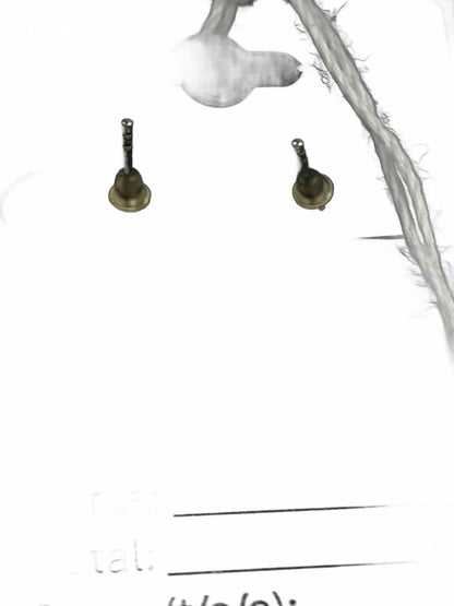 Unmarked Sterling Silver Geometric/Abstract Articulated Chain Post Earrings