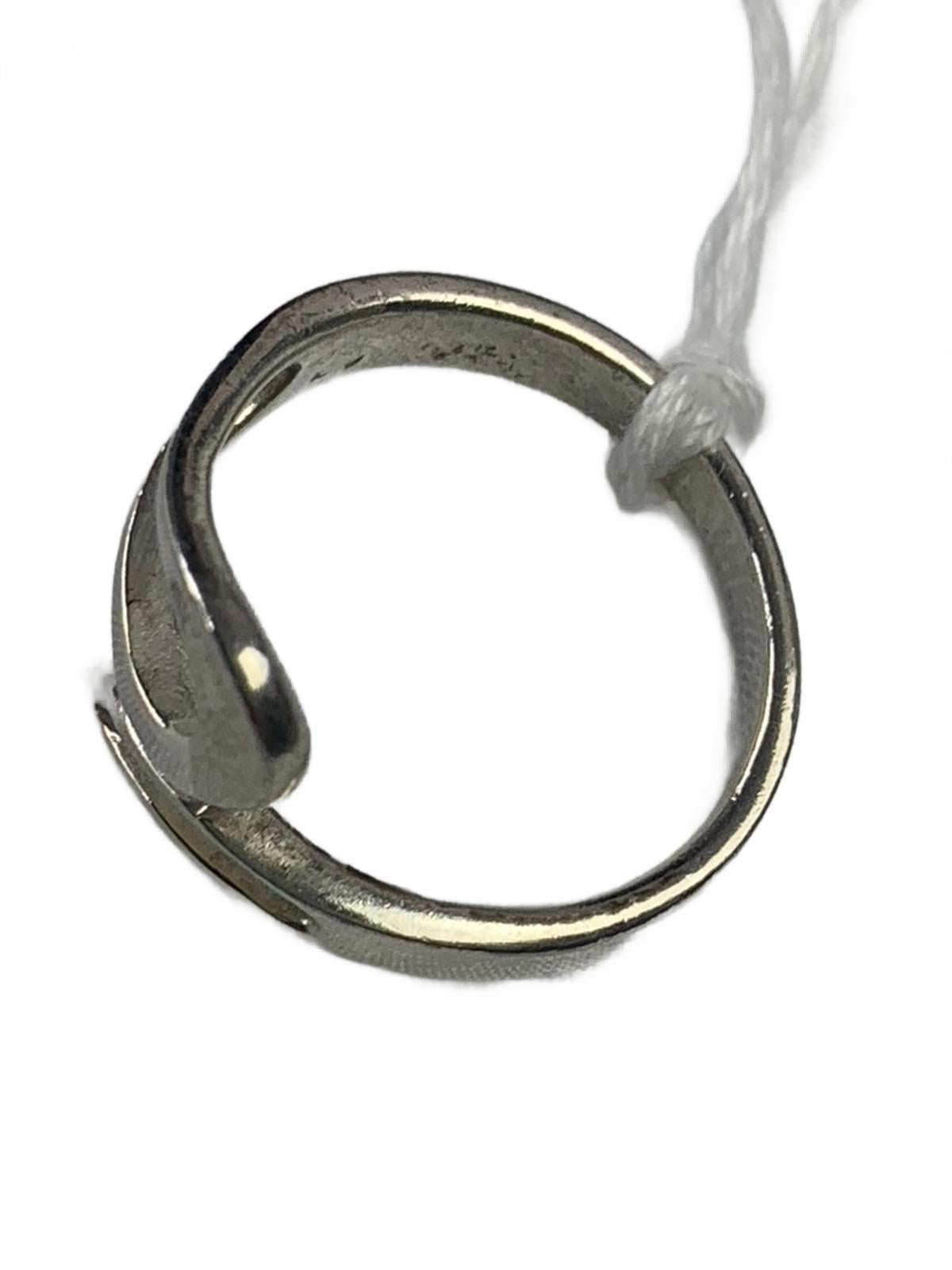 MD Marsala 925 Sterling Silver Freeform/Abstract Swirl Ring