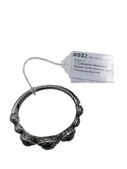 Brighton Silvertone Crystal Luminescence retired 7 CJ Bracelet