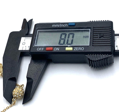 Kate Spade Bijoux Scatter Necklace Gold Tone Faceted Pink Rhinestone Faux Pearl