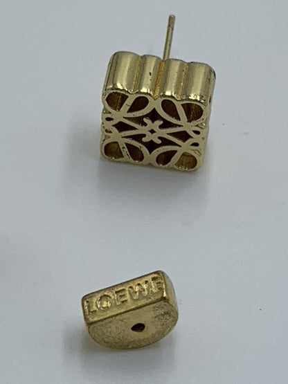 Loewe Goldtone Signature 4-L Design Prism 0.5" Stud Earrings