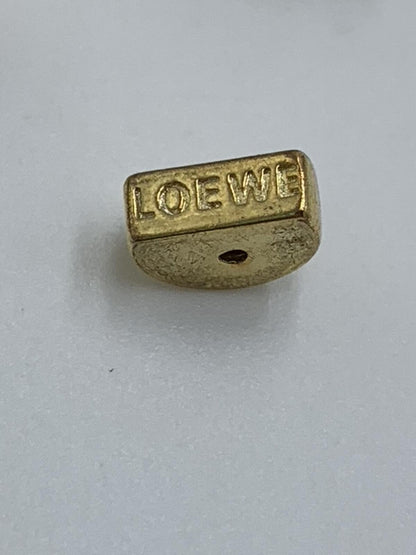 Loewe Goldtone Signature 4-L Design Prism 0.5" Stud Earrings