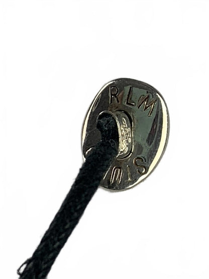 RLM Robert Lee Morris Sterling Silver Teardrop Dangle Cord Pendant/Necklace