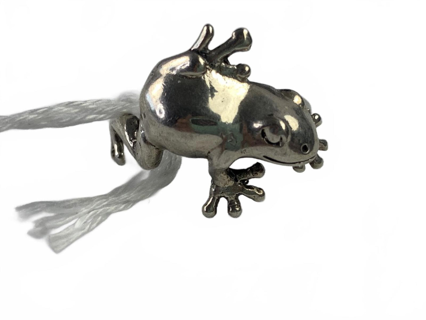 SL 925 Sterling Silver Climbing Frog Ring