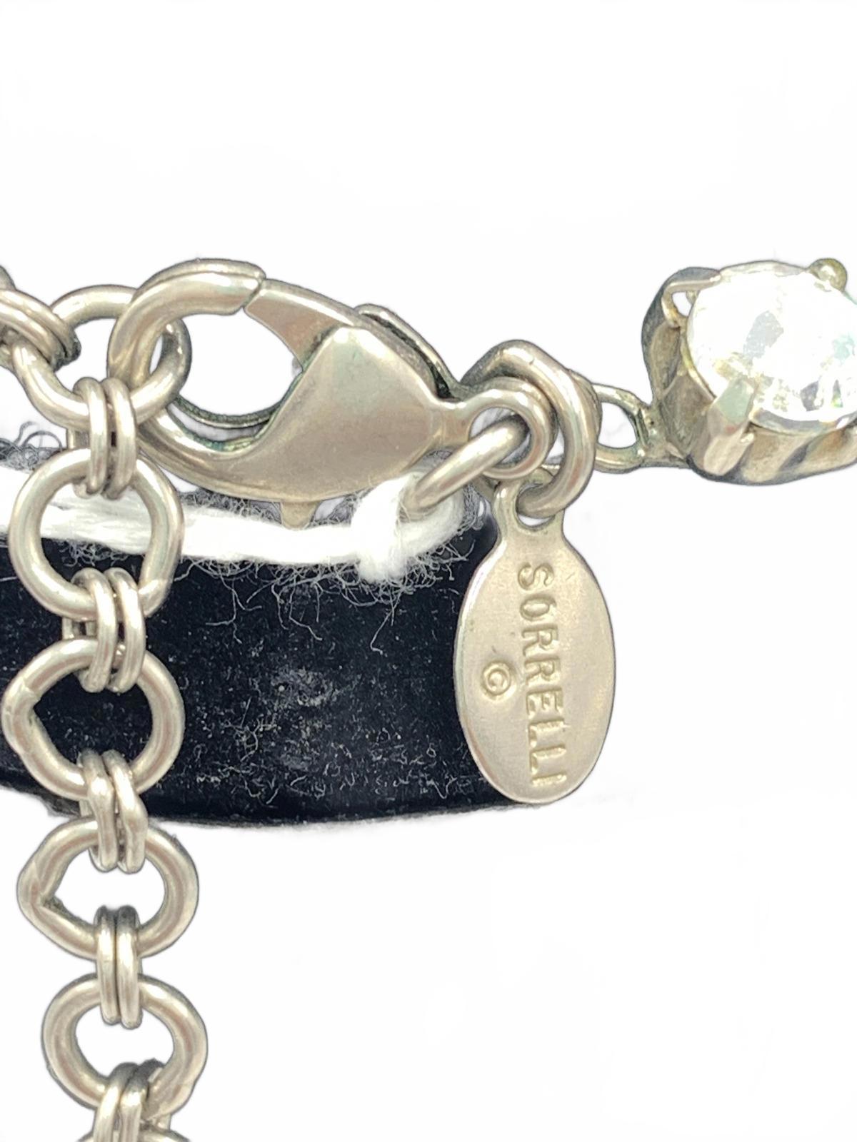 Sorrelli White Rhinestone and Aurora Borealis Necklace