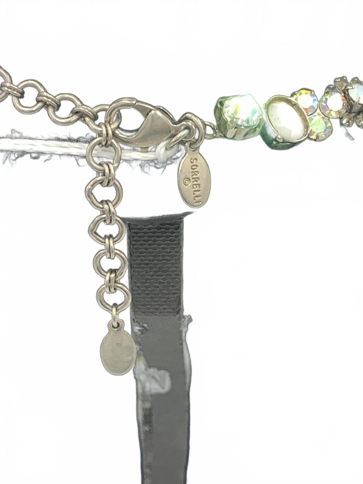 Sorrelli White Rhinestone and Aurora Borealis Necklace