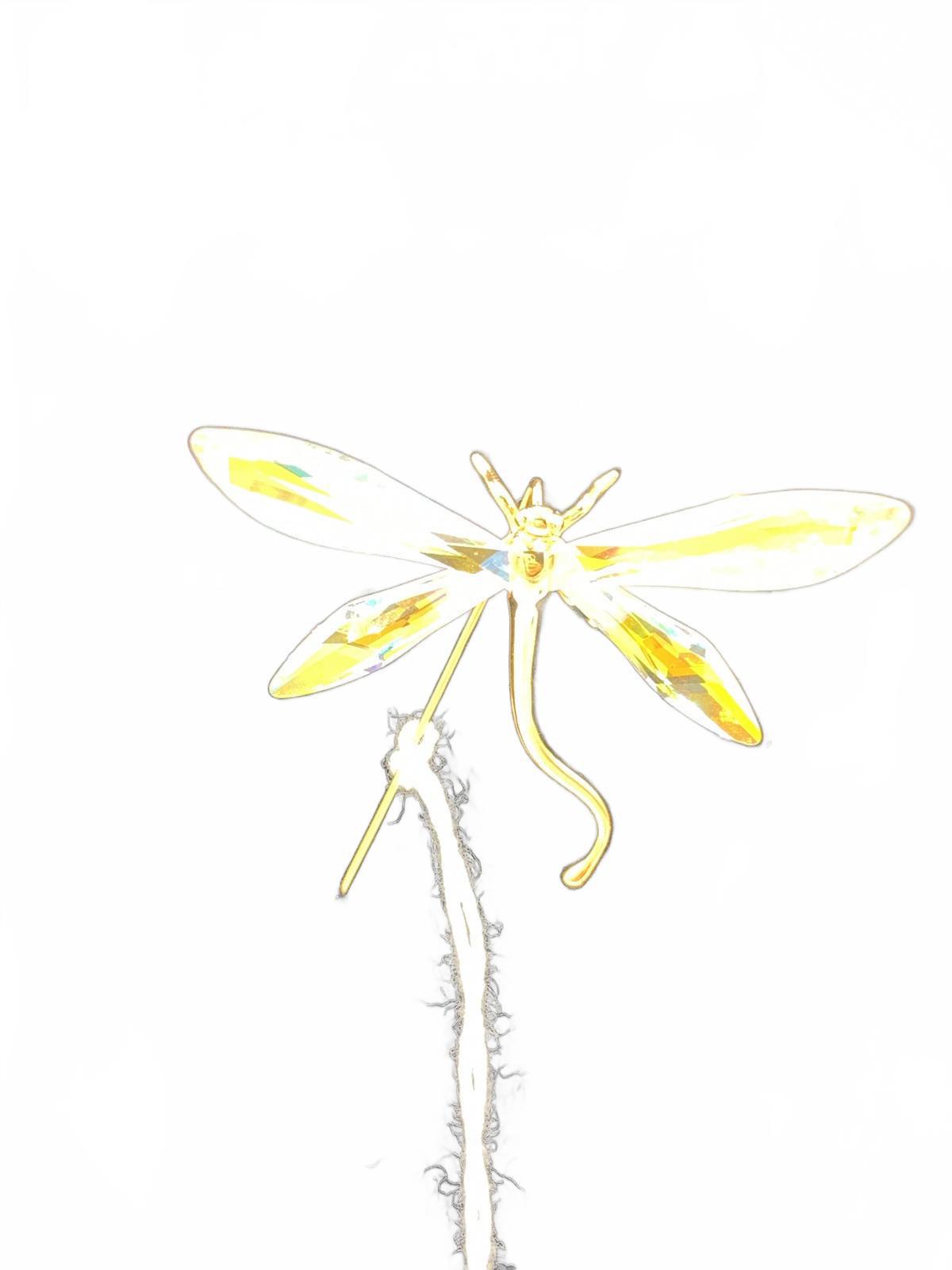 Swarovsky Crystal Gold-Over-Sterling Silver Stick-pin