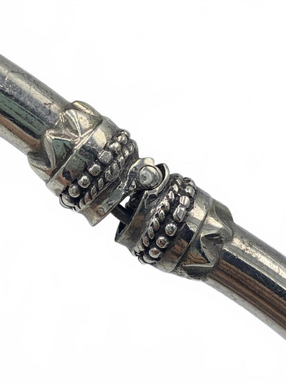 Lion's Head-motif Sterling Silver Hinged Choker