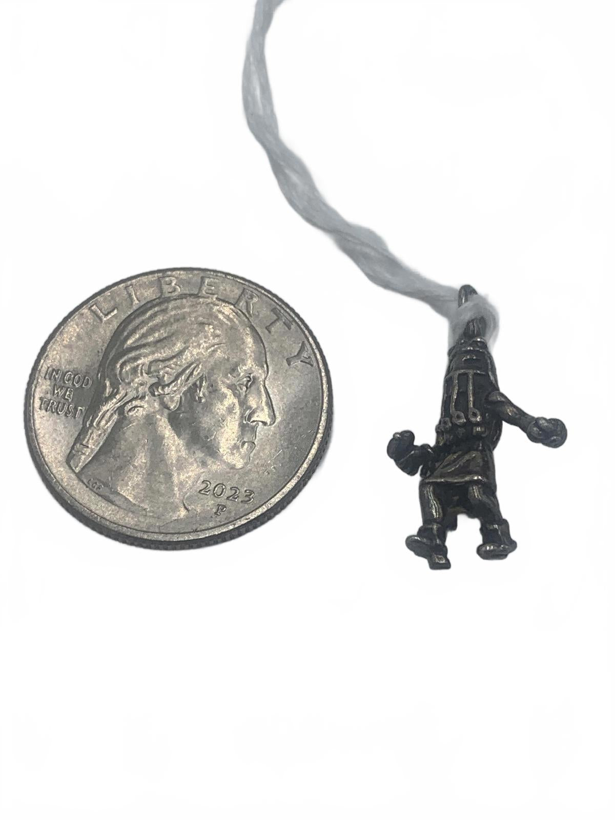 925 Sterling Silver 2.5g Native Kachina Native American Figure 0.75" Fine Charm