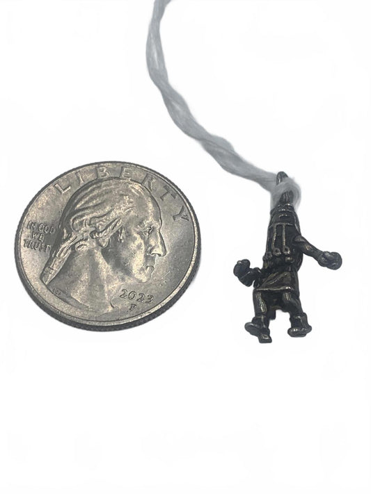 925 Sterling Silver 2.5g Native Kachina Native American Figure 0.75" Fine Charm