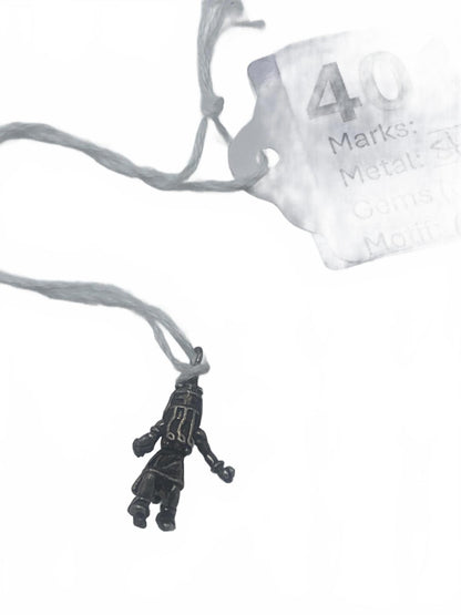 925 Sterling Silver 2.5g Native Kachina Native American Figure 0.75" Fine Charm