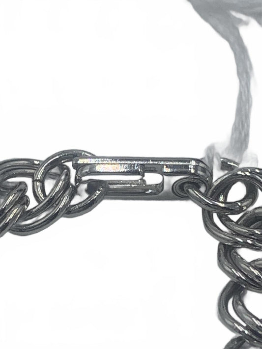 Balfour Sterling Sterling Silver Open/Double Link 7" Fine Scissor Clasp Bracelet