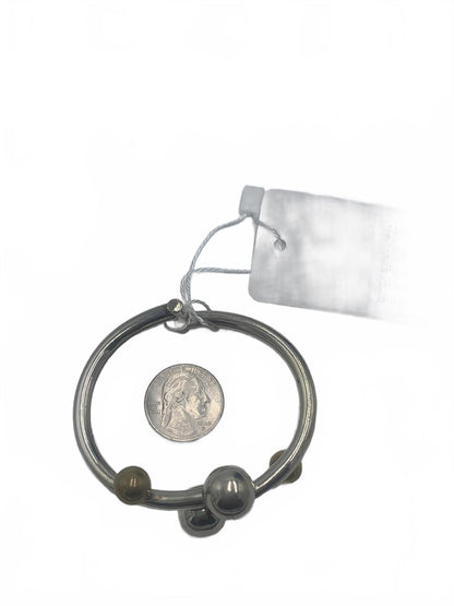 Taxco 925 Mexico Sterling Silver 27g Abstract 6.75" Hinged Clamp Bracelet