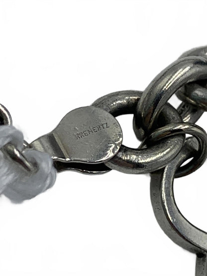 Krementz 925 Sterling Silver 29g Round Link Charm 6.75" Personalized Bracelet