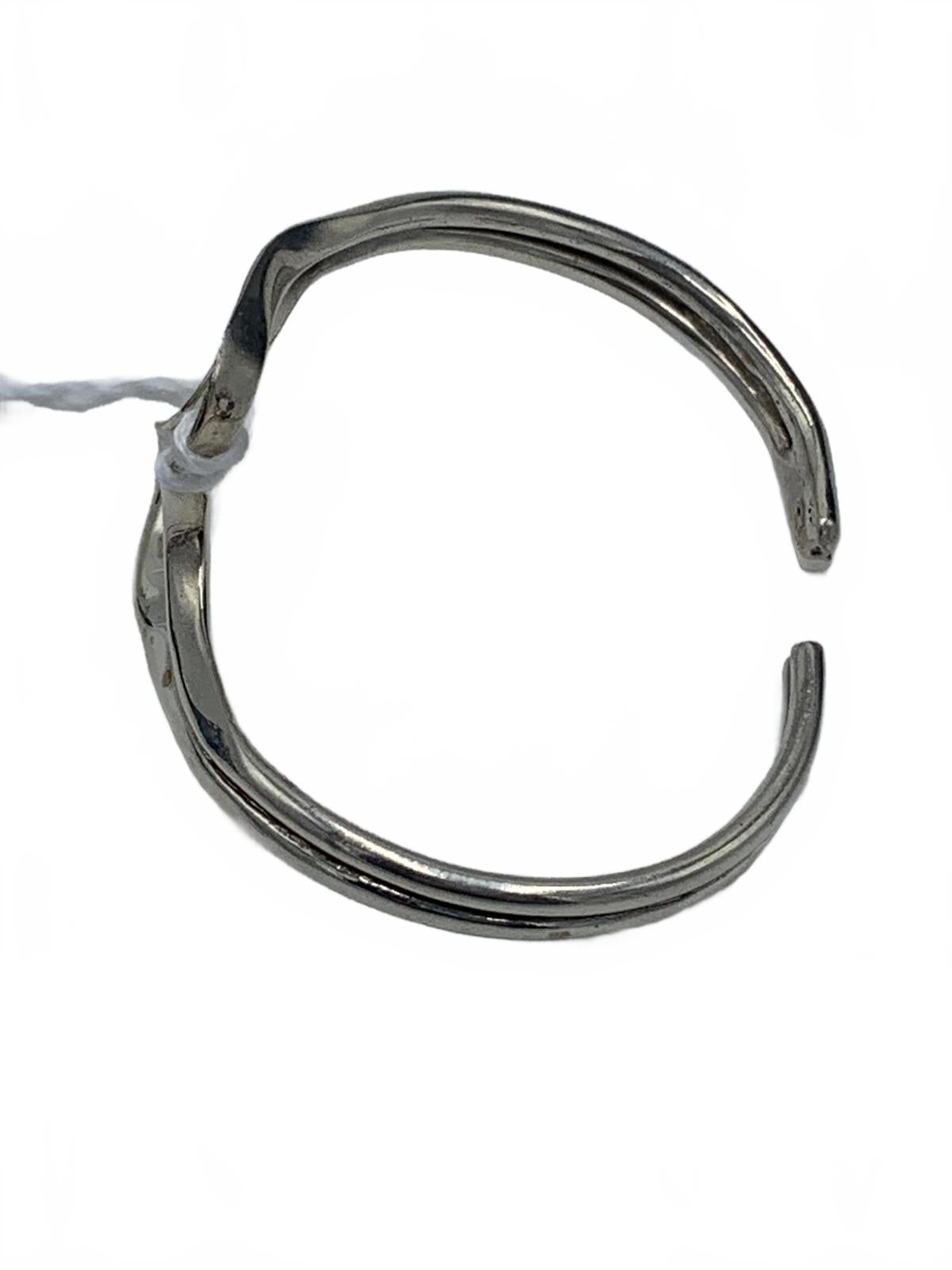 925 Sterling Silver 20g Freeform/Wave Size 6.5 Fine Cuff Bracelet