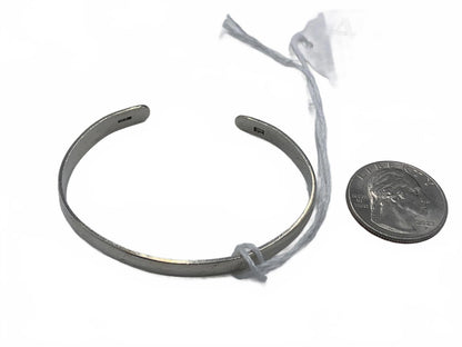 925 RJM Sterling Silver Simple Cuff Bracelet