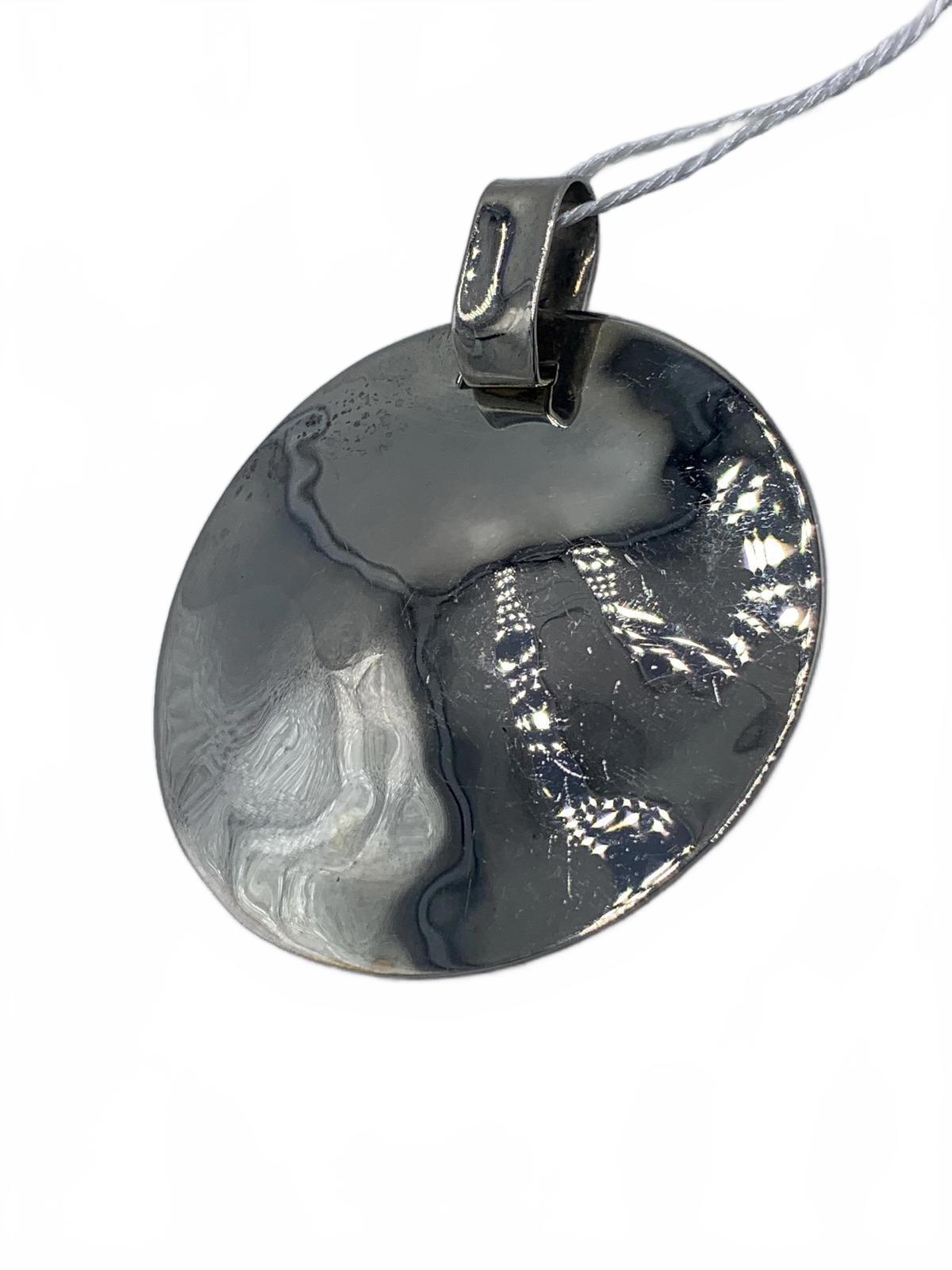 RLM Studio (Robert Lee Morris) Sterling Silver Cymbal/Round 2" One World Pendant