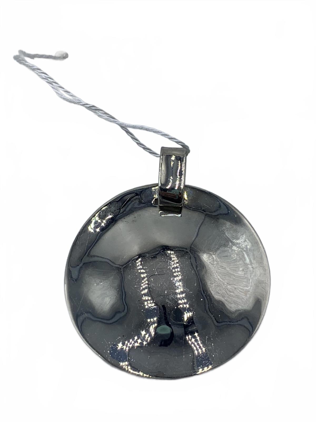 RLM Studio (Robert Lee Morris) Sterling Silver Cymbal/Round 2" One World Pendant