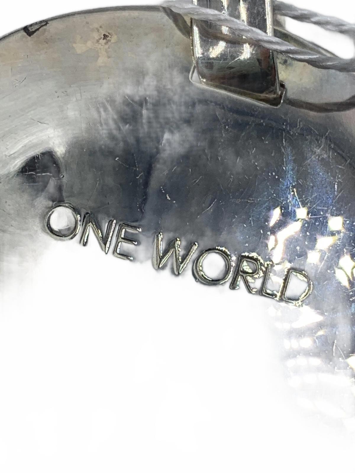 RLM Studio (Robert Lee Morris) Sterling Silver Cymbal/Round 2" One World Pendant