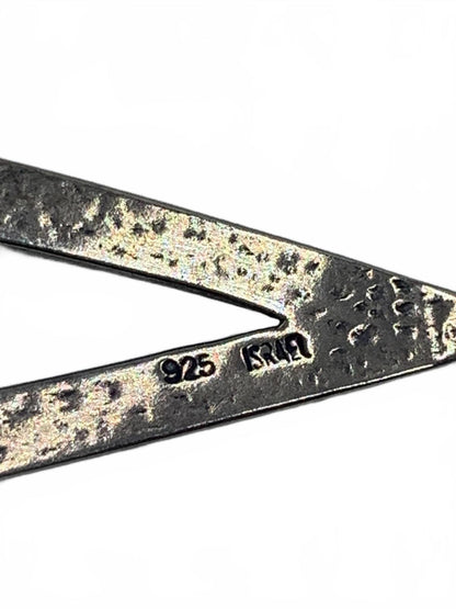 Israel Sterling Silver 6.3g Natural Pearl Teardrop 3" Fine Hook Dangle Earrings