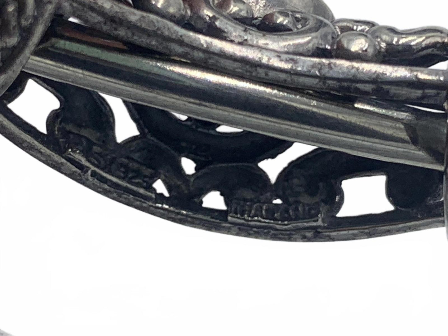 Sterling Silver Filigree & Turquoise Bezel-Set Cabuchon Necklace Enhancer