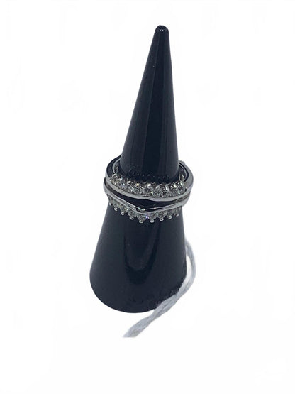 Sterling Silver & Cubic Zirconia Guard Ring
