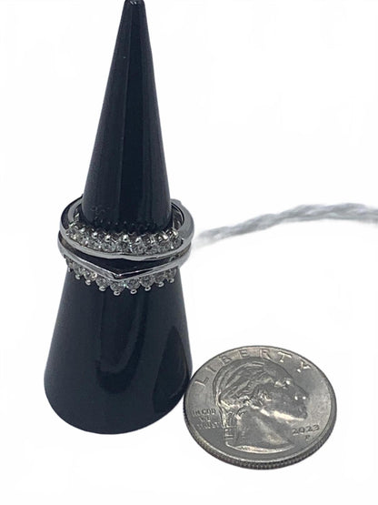 Sterling Silver & Cubic Zirconia Guard Ring